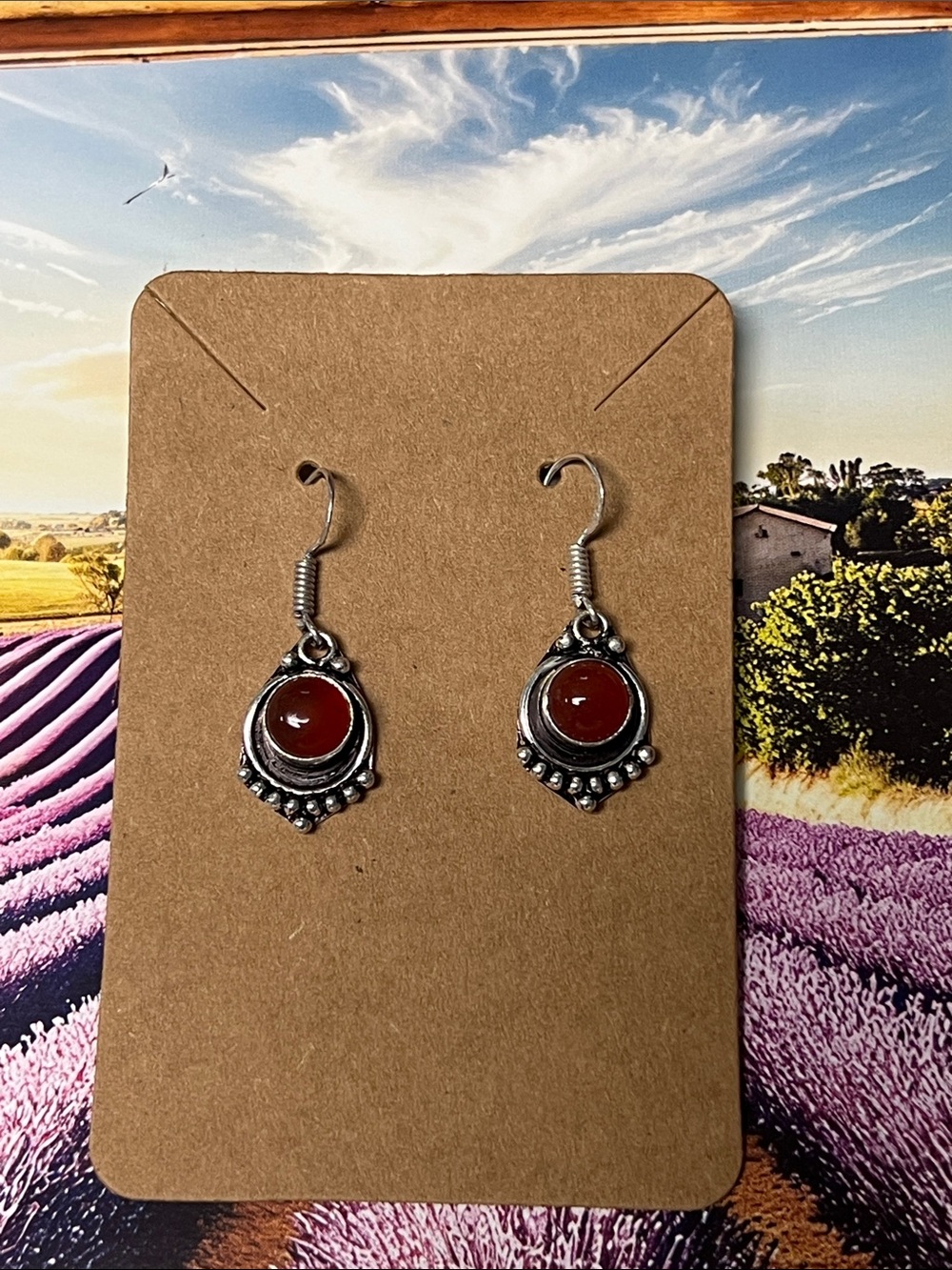Orange Carnelian Drop Earrings - Women Jewelry